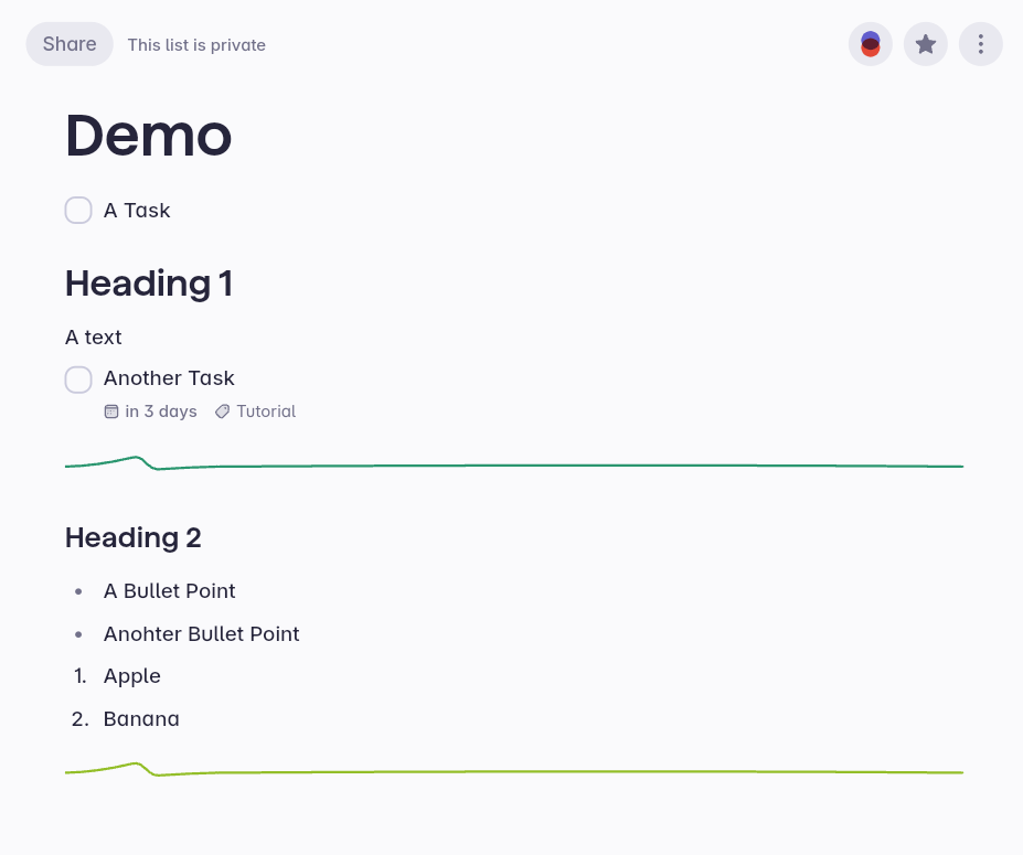 Different Item Types